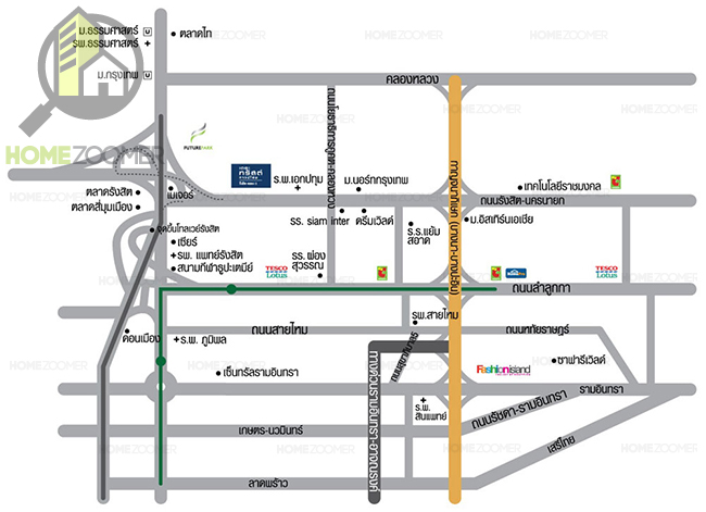 รีวิวทาวน์โฮม THE TRUST Townhome Rangsit - Klong1