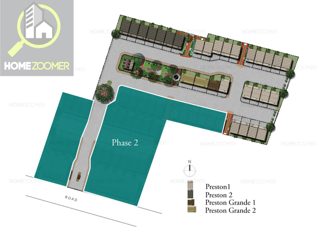 ผังโครงการ The Preston Townhome