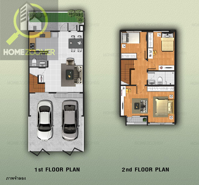 ผังโครงการ The Trust Townhome 