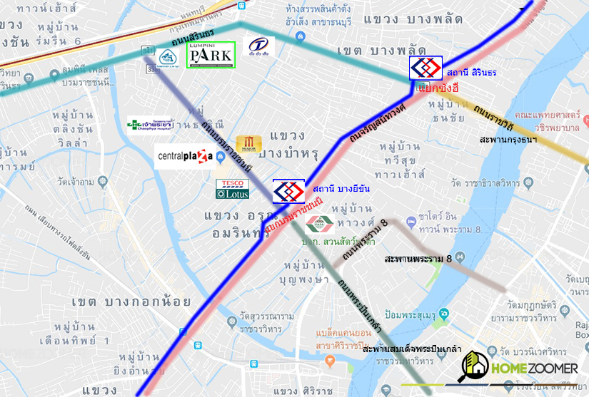 พรีวิว ทำเล ลุมพินี พาร์ค บรมราชชนนี สิรินธร