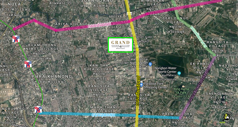 รีวิว บ้าน Grand Bangkok Boulevard Srinakarin (บางกอก บลูเลอวาร์ด ศรีนครินทร์)