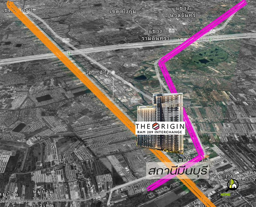 คอนโด The Origin Ram 209 Interchange 