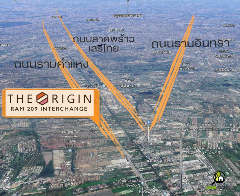 คอนโด The Origin Ram 209 Interchange 