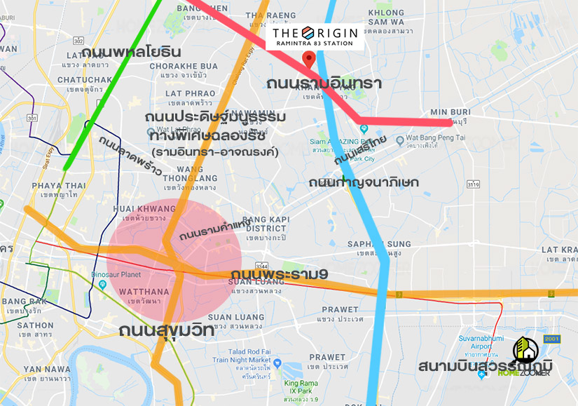 คอนโด THE ORIGIN RAMINTRA 83 STATION