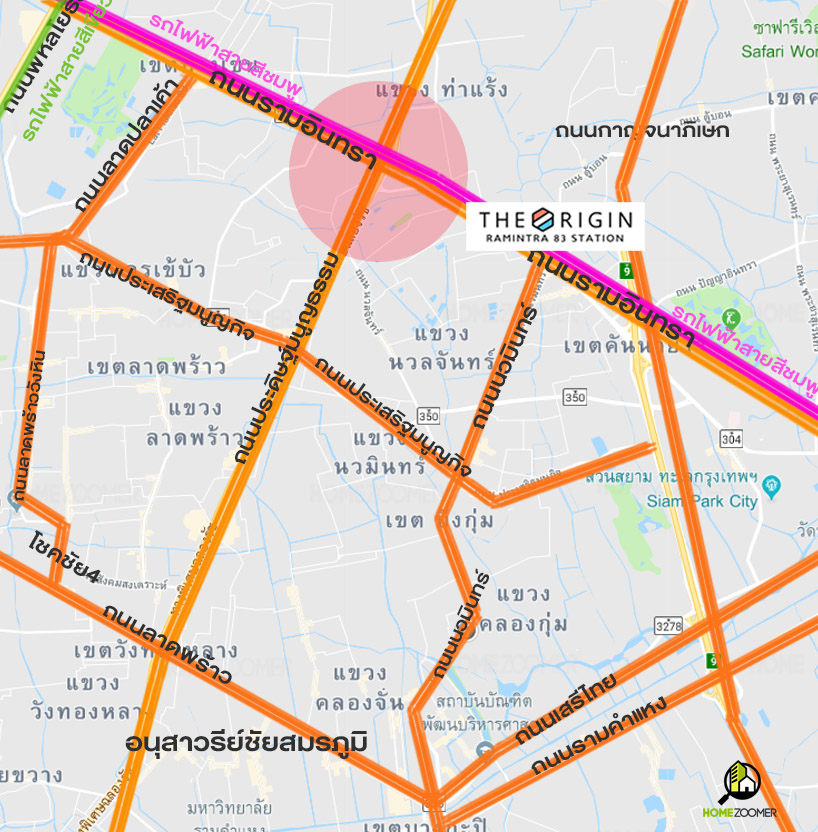 คอนโด THE ORIGIN RAMINTRA 83 STATION