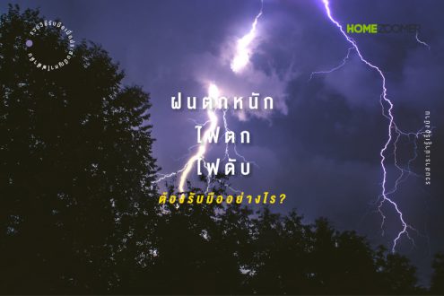 ฝนตกหนัก ไฟตก ไฟดับ ต้องรับมืออย่างไร?