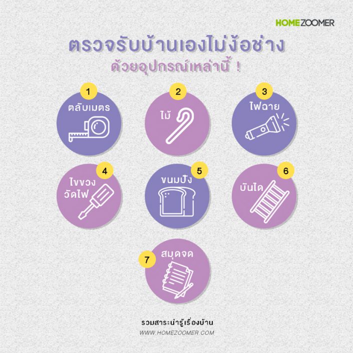 ตรวจรับบ้านเองไม่ง้อช่าง ด้วยอุปกรณ์เหล่านี้ !