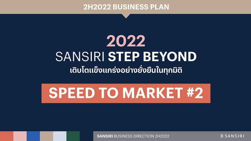 แสนสิริประกาศกลยุทธ์ Speed to Market #2 มองตลาดเร็ว – รุกไวพร้อมรับตลาดอสังหาฯ ฟื้นและดีมานต์ลูกค้าต่างชาติ ไฮไลท์ครึ่งปีหลัง ชูภาพแกร่ง 4 ด้าน ตอกย้ำ “แบรนด์อันดับหนึ่งคนอยากมีบ้าน” ย้ำ PROFIT ต้องก้าวไปพร้อม PEOPLE – PLANET เพื่อเติบโตยั่งยืนทุกมิติ