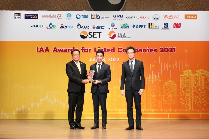 เอสซี แอสเสท รับ 2 รางวัลยอดเยี่ยม  ‘BEST CEO’  และ ‘BEST CFO’ ในงาน IAA Awards for Listed Companies 2021