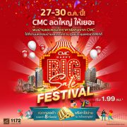 CMC HAPPY BIG SALE FESTIVAL ลดใหญ่ ให้เยอะ แจกทองคำรวมกว่า 8 กิโลกรัม* พบกันที่งาน “มหกรรมบ้านและคอนโด ครั้งที่ 42” 27-30 ต.ค. นี้!