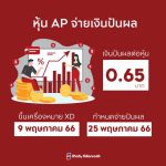 เอพี ไทยแลนด์ ประกาศจ่ายเงินปันผล 0.65 บาทต่อหุ้น