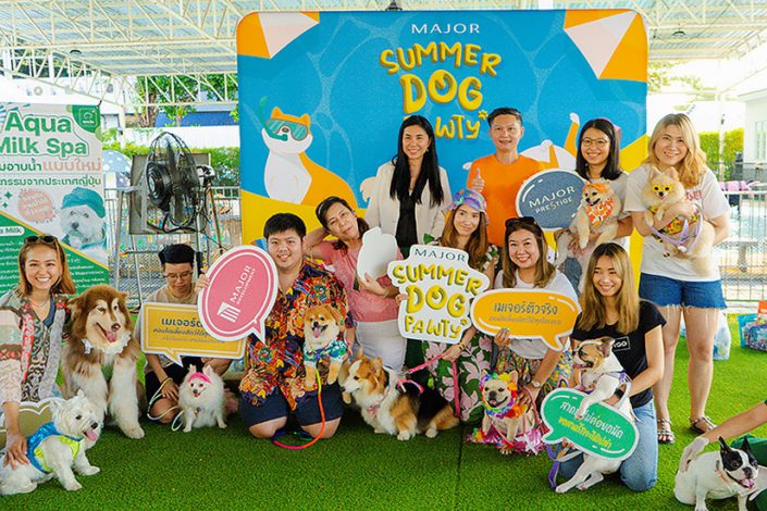 เมเจอร์ ดีเวลลอปเม้นท์ เปิดปาร์ตี้ ชวนน้องหมาเล่นน้ำคลายเครียด  MAJOR SUMMER DOG PAWTY