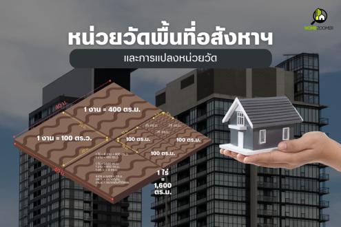 หน่วยวัดพื้นที่อสังหาฯ และการแปลงหน่วย